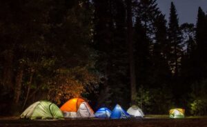 Camping med tält, resmedbarn.nu