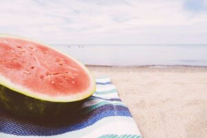 mellanmål på stranden